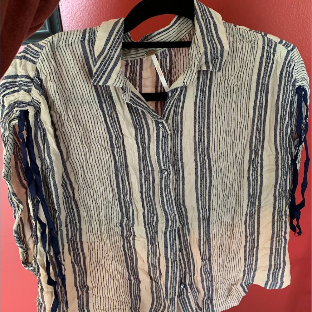 Free People Button-Up Top